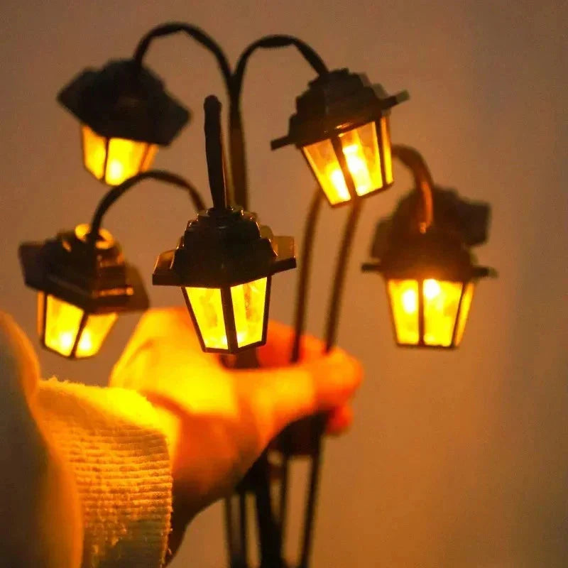 Solar Garden Lantern with Automatic Twilight Sensor and Weatherproof Retro Design