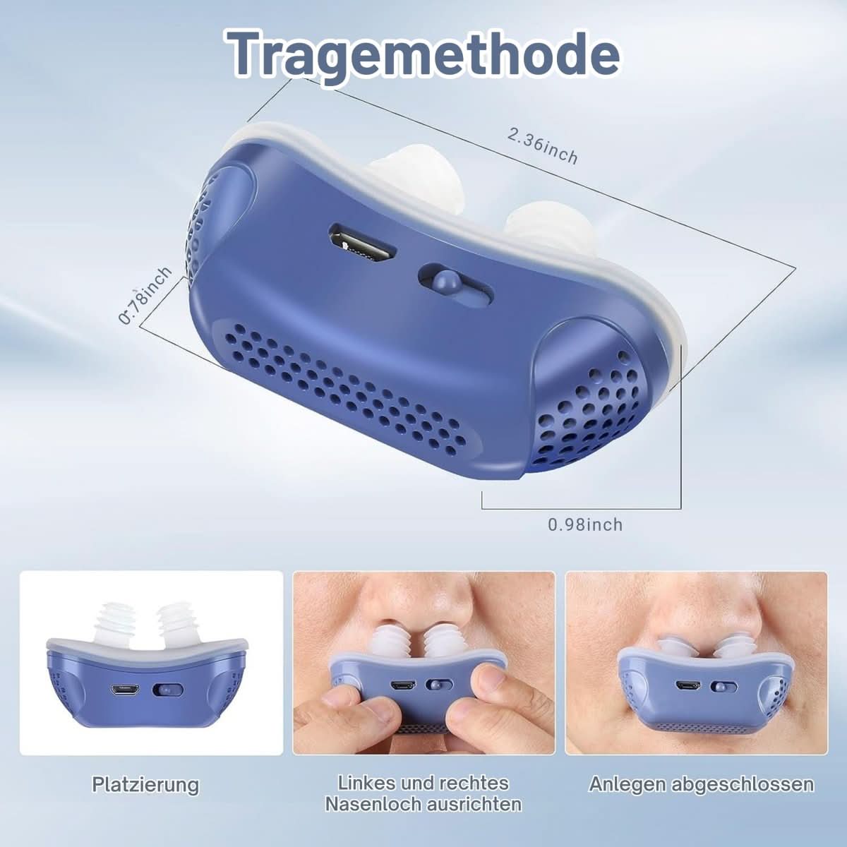 MicroBreath Nasal Comfort Device for a Relaxed Nighttime Wind-Down Bedtime Routine