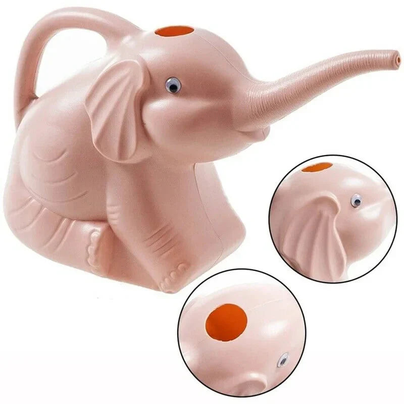 Elephant-Shaped Watering Can with Precision Trunk Spout for Indoor and Outdoor Plants