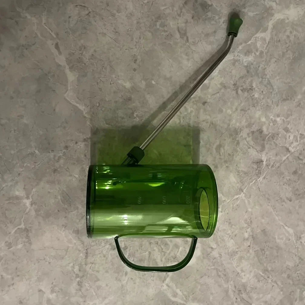 Watering Can with Long Metal Spout and Measurement Markings for Precise Root Watering