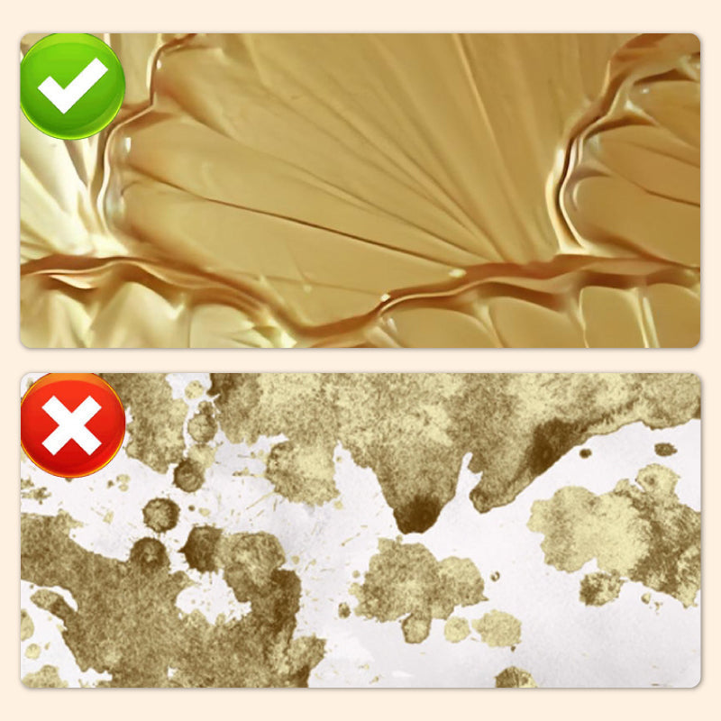 Glittering Light Gold Metallic Paint - Water-Based Shine for Furniture, Decor & Frames