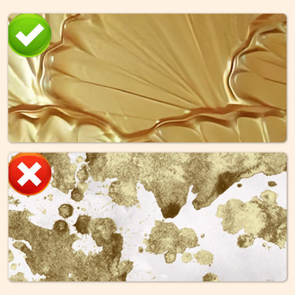 Glittering Light Gold Metallic Paint - Water-Based Shine for Furniture, Decor & Frames