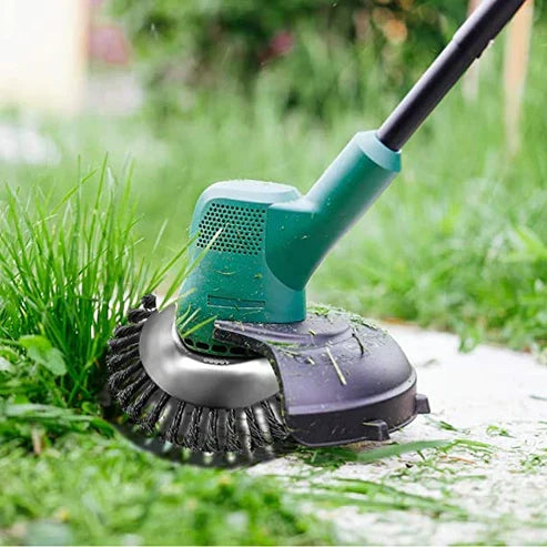 Steel Wire Grass and Weed Cutter Attachment for Universal Lawn Trimmer Compatibility