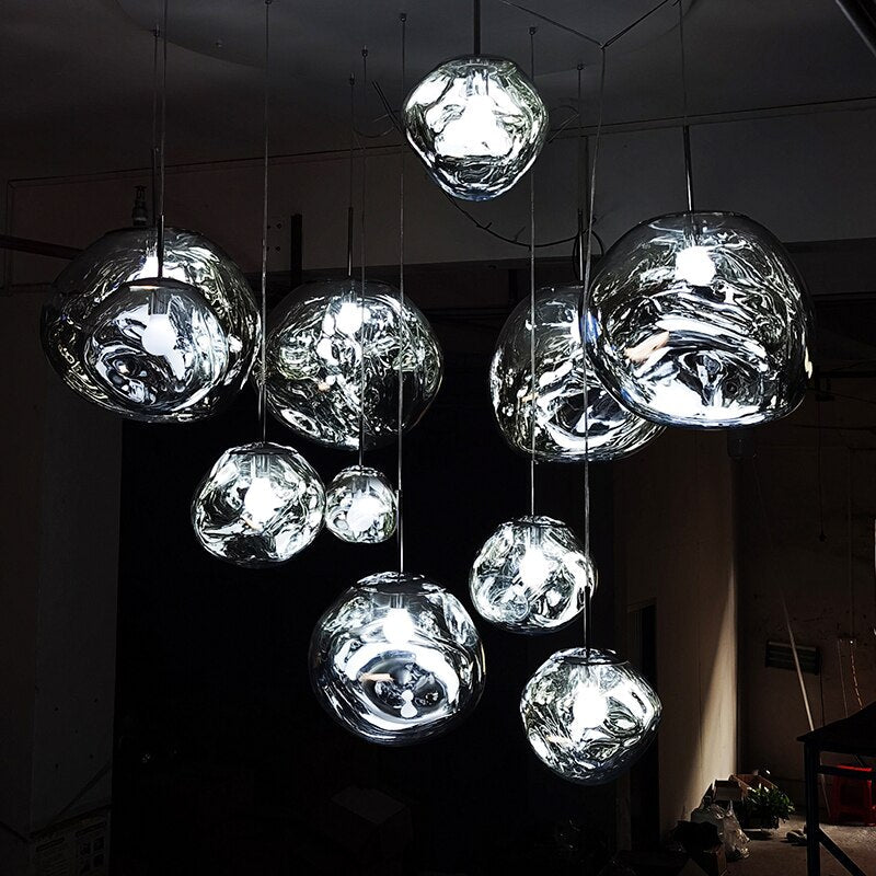 Modern LED Pendant Light in Metal and PVC, Minimalist Ceiling Light for Kitchens and Dining Rooms