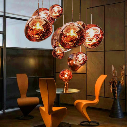 Modern LED Pendant Light in Metal and PVC, Minimalist Ceiling Light for Kitchens and Dining Rooms