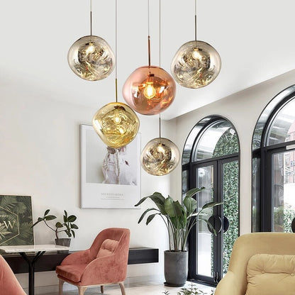 Modern LED Pendant Light in Metal and PVC, Minimalist Ceiling Light for Kitchens and Dining Rooms