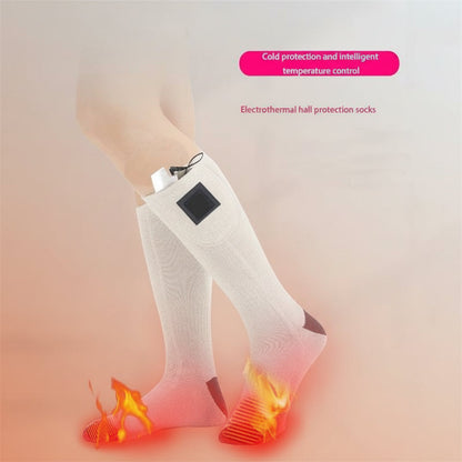 Rechargeable Heated Socks - Electric Thermal Foot Warmers with Toe Heating Zones