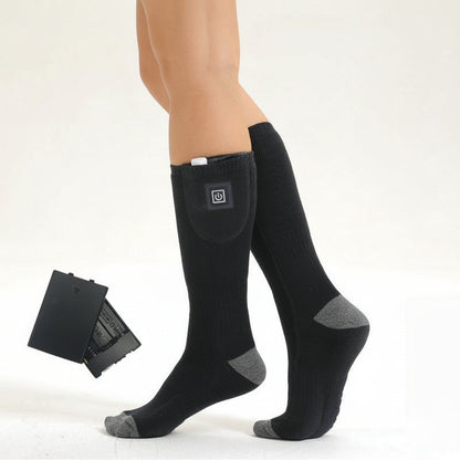 Rechargeable Heated Socks - Electric Thermal Foot Warmers with Toe Heating Zones