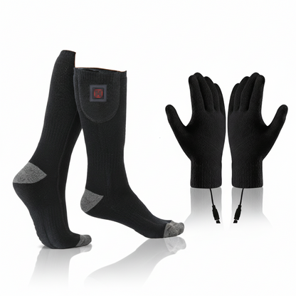 Rechargeable Heated Socks - Electric Thermal Foot Warmers with Toe Heating Zones
