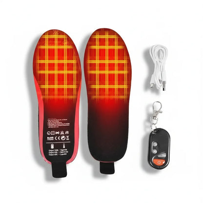 Heated Insoles - Rechargeable Wireless Remote Control, Carbon Fiber Winter Warmers