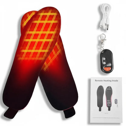 Heated Insoles - Rechargeable Wireless Remote Control, Carbon Fiber Winter Warmers