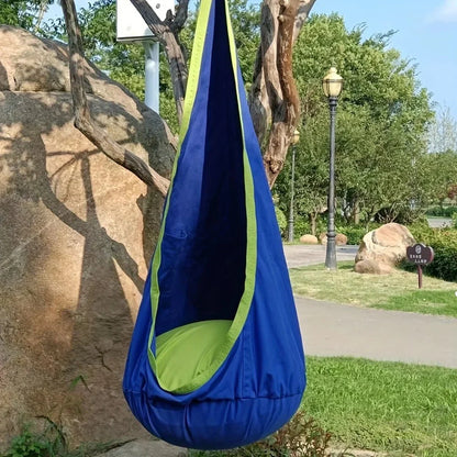Cotton Blend Hammock for Garden and Home with Included Hanging Mounting Set, Four Colours