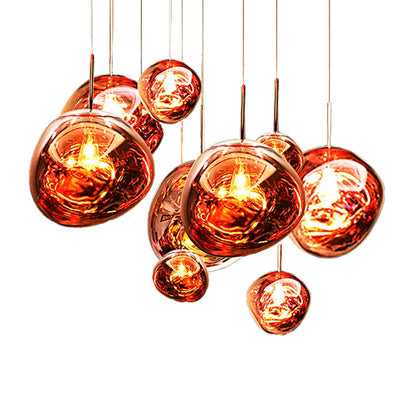 Modern LED Pendant Light in Metal and PVC, Minimalist Ceiling Light for Kitchens and Dining Rooms