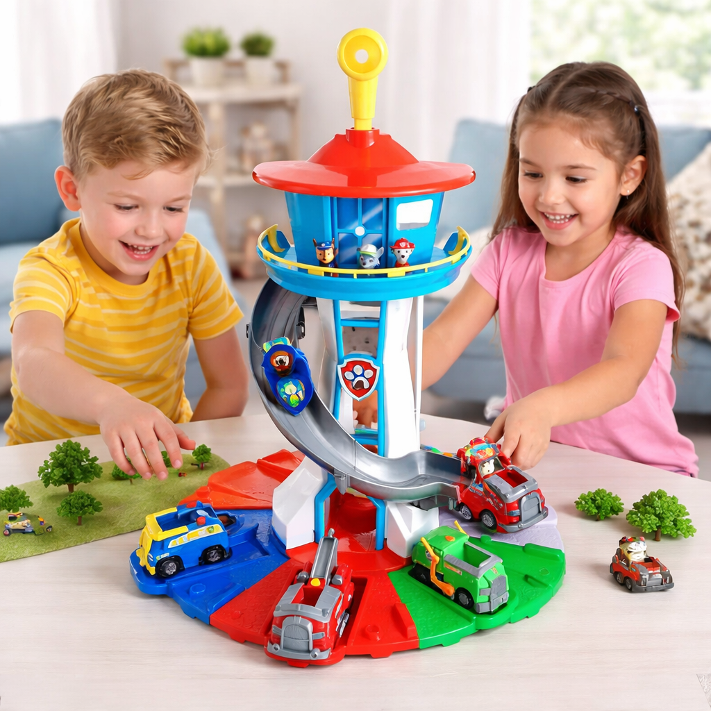 Kids Car Playset Track Tower