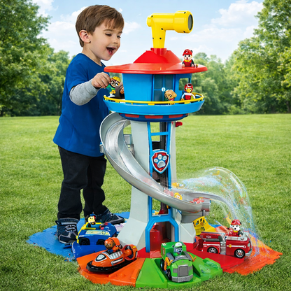 Kids Car Playset Track Tower