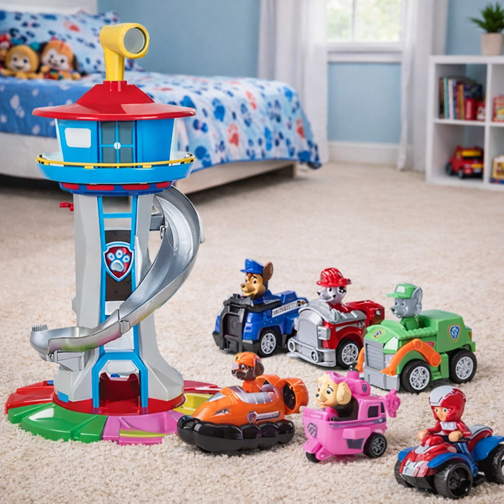 Kids Car Playset Track Tower