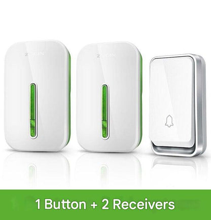 Wireless Battery-Free Smart Doorbell with 120m Range and Kinetic Energy Button, IP44