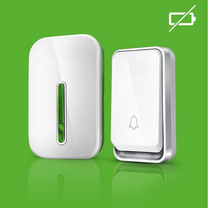 Wireless Battery-Free Smart Doorbell with 120m Range and Kinetic Energy Button, IP44