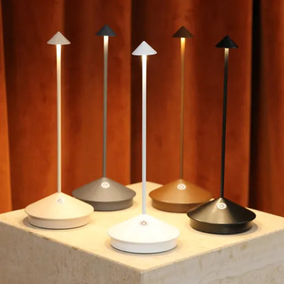 Wireless Dimmable LED Lamp with Rechargeable Battery and Touch Control Operation