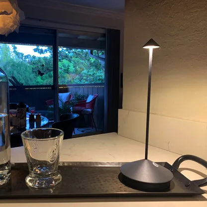 Wireless Dimmable LED Lamp with Rechargeable Battery and Touch Control Operation