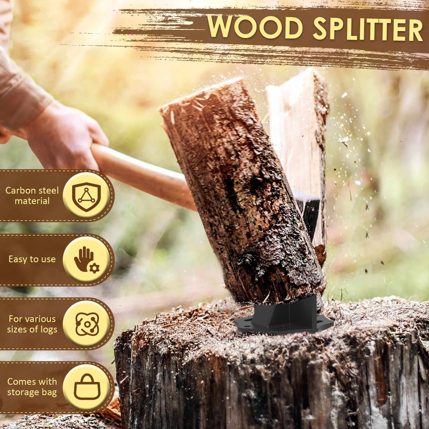 Carbon Steel Log Splitter
