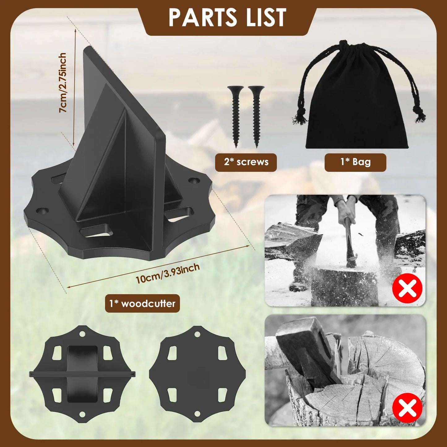 Carbon Steel Log Splitter