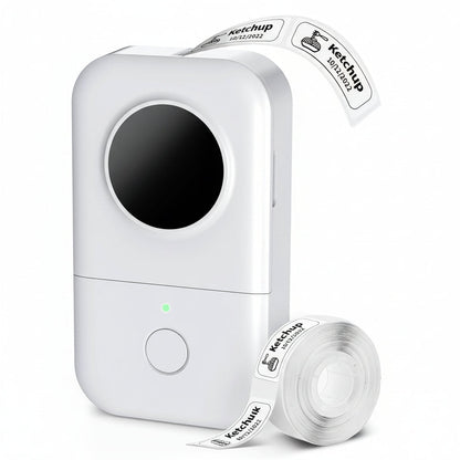 Portable Bluetooth Thermal Label Maker, No Ink Required, Rechargeable & Lightweight