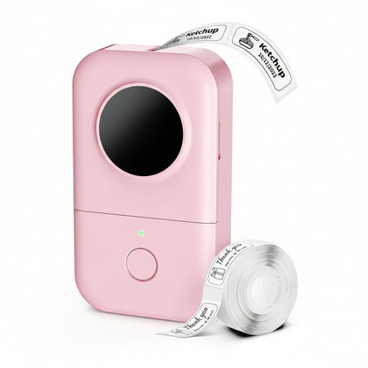 Portable Bluetooth Thermal Label Maker, No Ink Required, Rechargeable & Lightweight