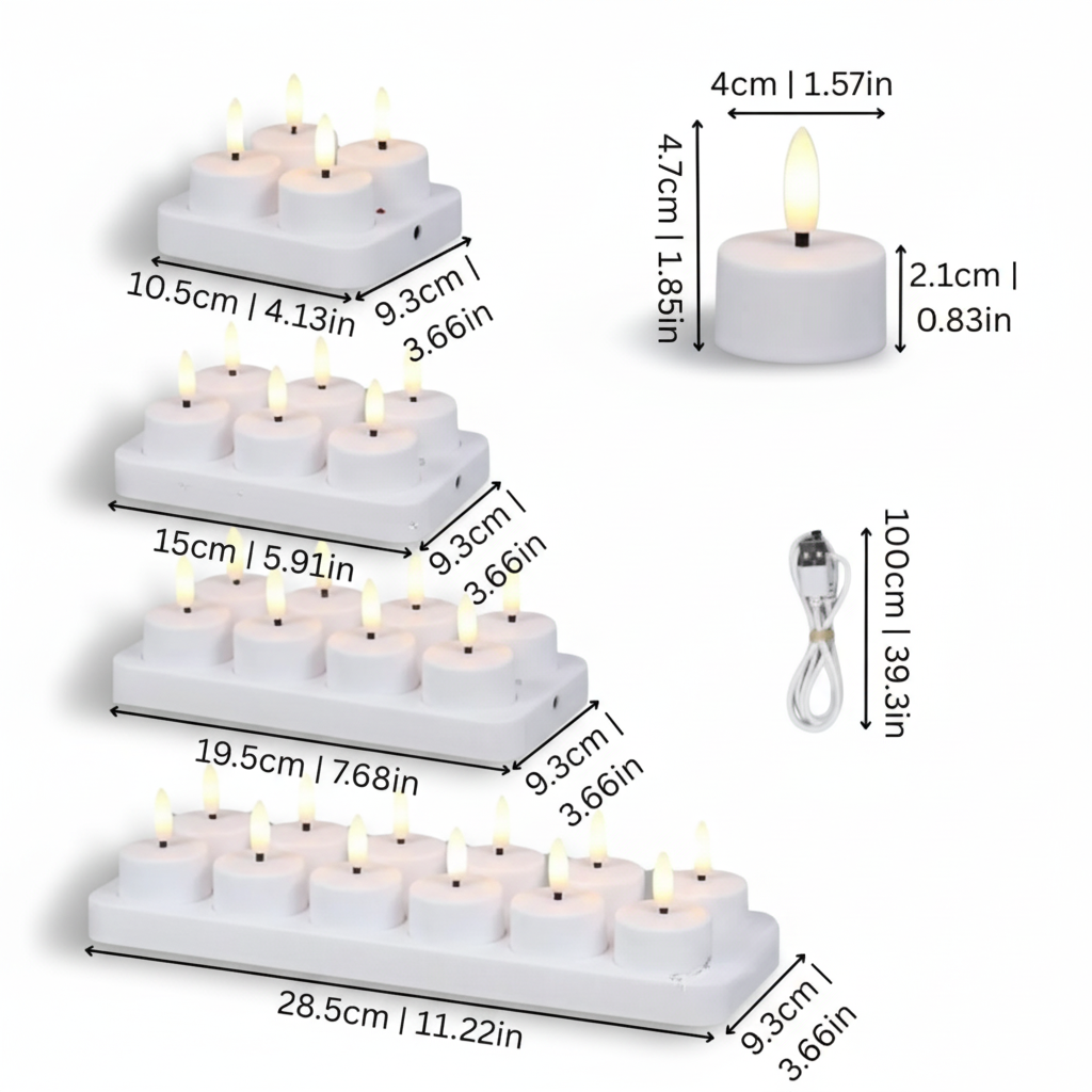Flameless LED Candle Set