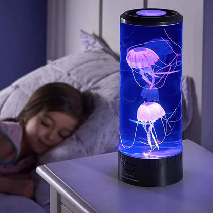 Jellyfish LED Table Lamp with Color Changing Light, USB Power and Cylinder Design