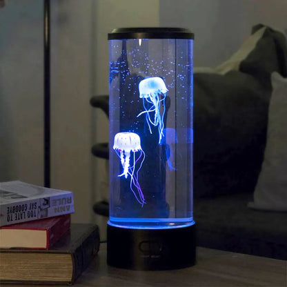 Jellyfish LED Table Lamp with Color Changing Light, USB Power and Cylinder Design