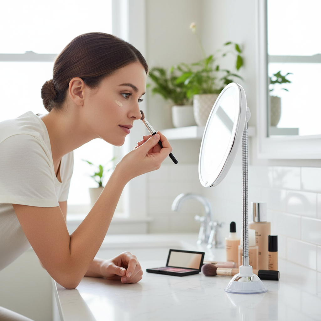 LED Magnifying Bathroom Mirror