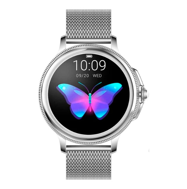 Women's Smartwatch with Heart Rate, Sleep Tracking and Call Notifications, Elegant Metallic Finish