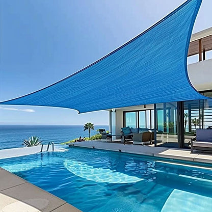 Tear-Resistant UV Protection Shade Sail, 3x4m Rectangular Sunshade for Patio and Garden