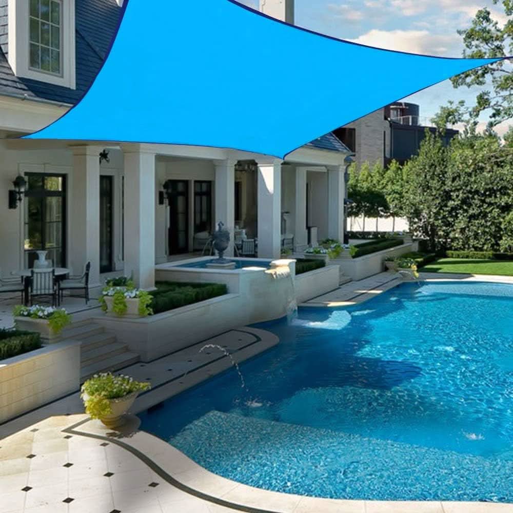 Tear-Resistant UV Protection Shade Sail, 3x4m Rectangular Sunshade for Patio and Garden