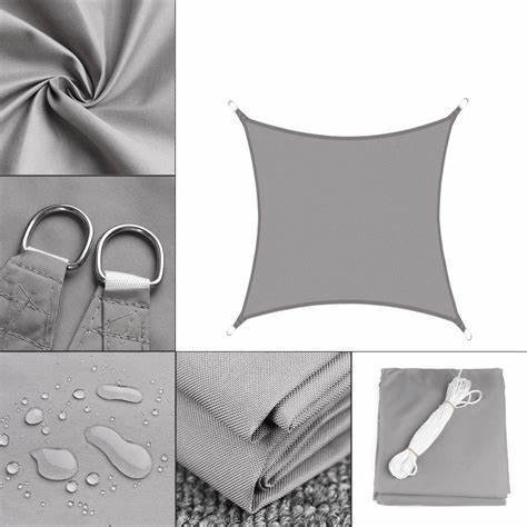 Tear-Resistant UV Protection Shade Sail, 3x4m Rectangular Sunshade for Patio and Garden