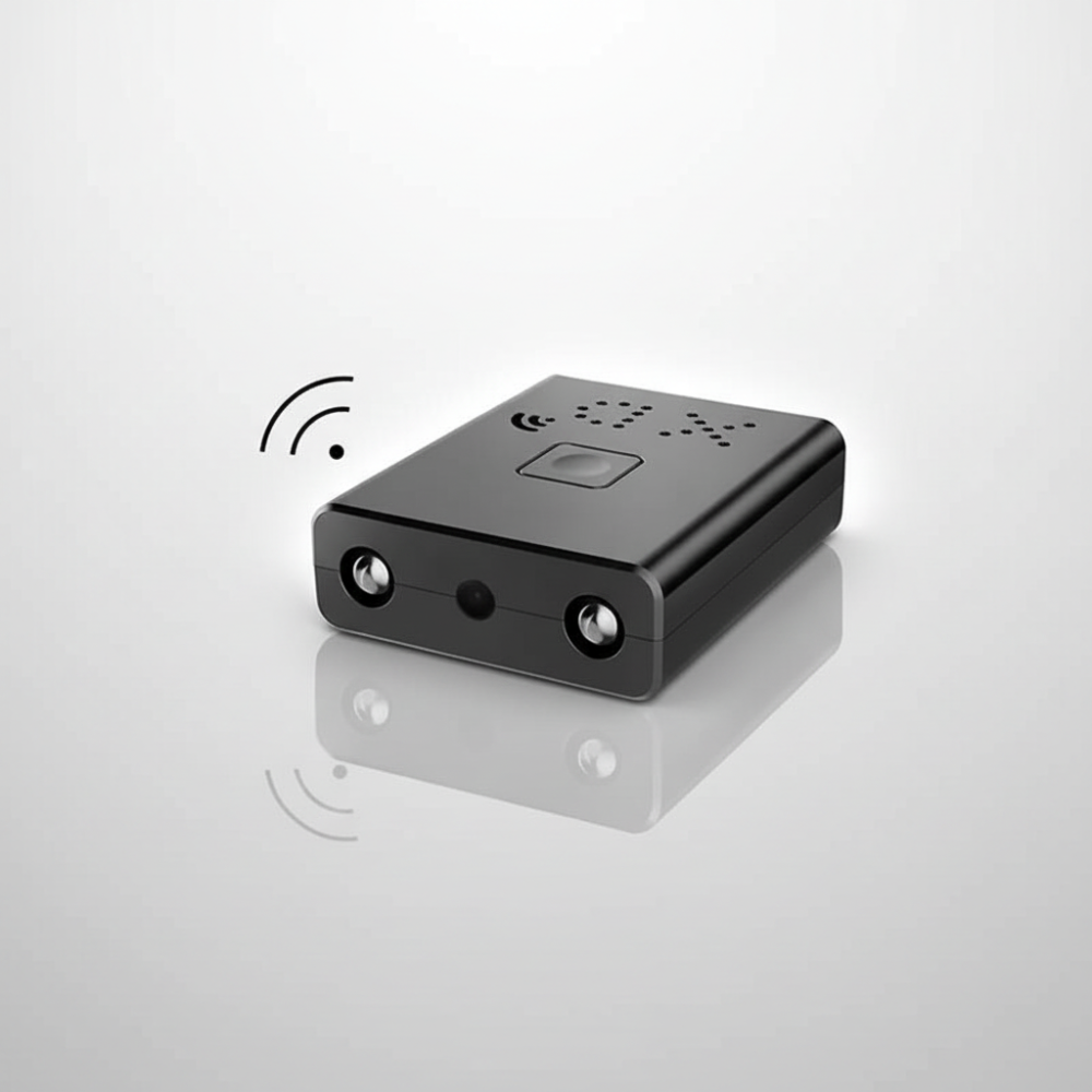Mini WiFi Security Camera with 120° Wide View, Motion Alerts & 4K Recording Support