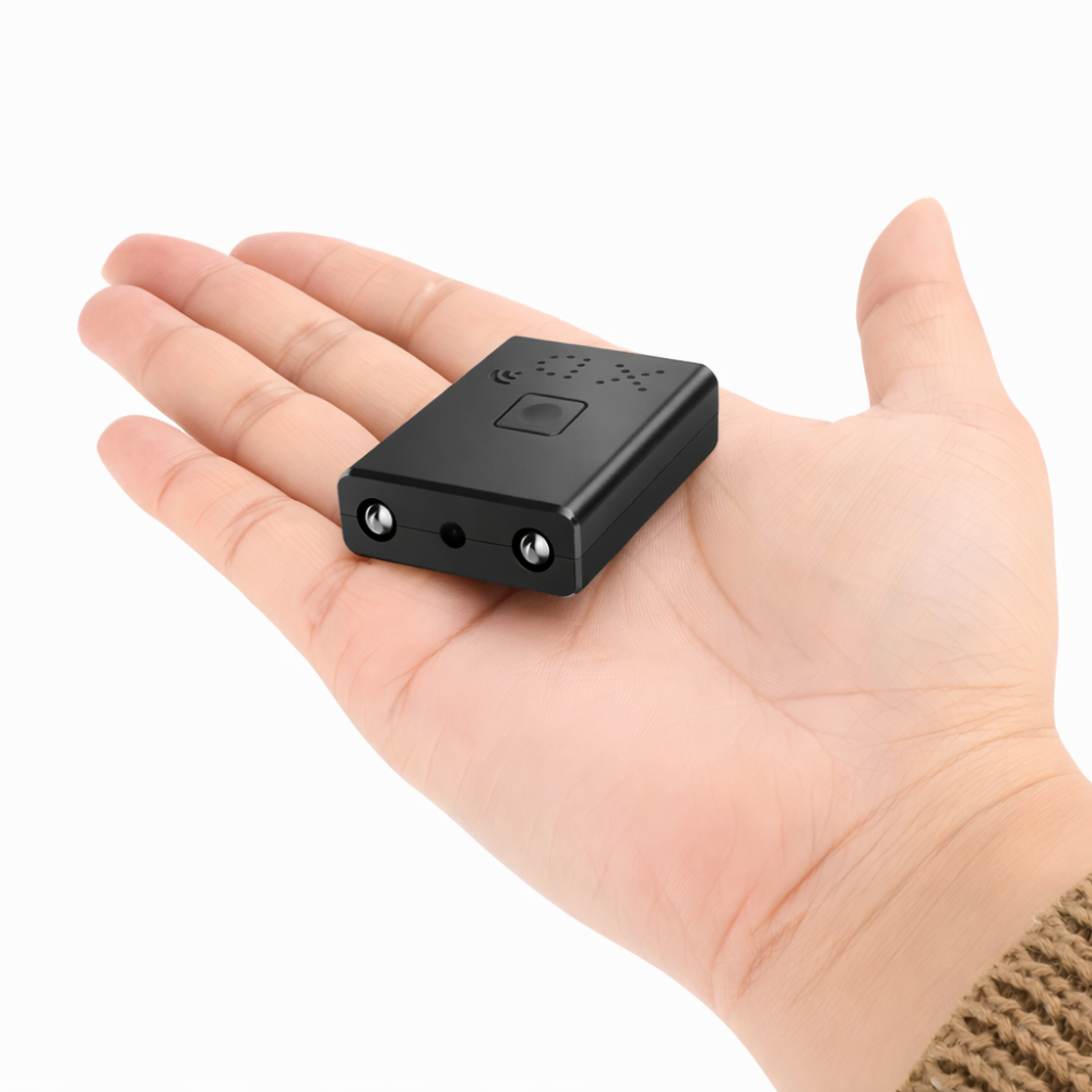 Mini WiFi Security Camera with 120° Wide View, Motion Alerts & 4K Recording Support