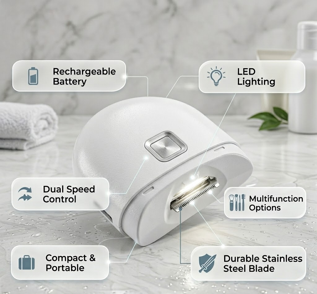 Electric LED Nail Clipper