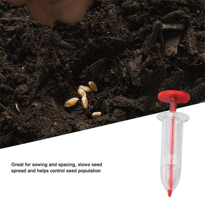 Ergonomic Plant Seed Injector for Precise Sowing in Garden and Raised Beds, Set of Two