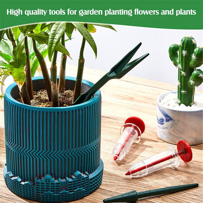 Ergonomic Plant Seed Injector for Precise Sowing in Garden and Raised Beds, Set of Two