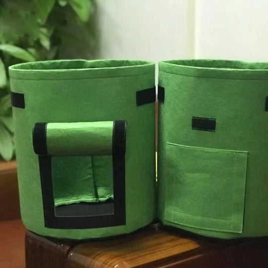 Reusable Plant Grow Bag with Harvest Flap | Breathable Fabric for Vegetables & Herbs