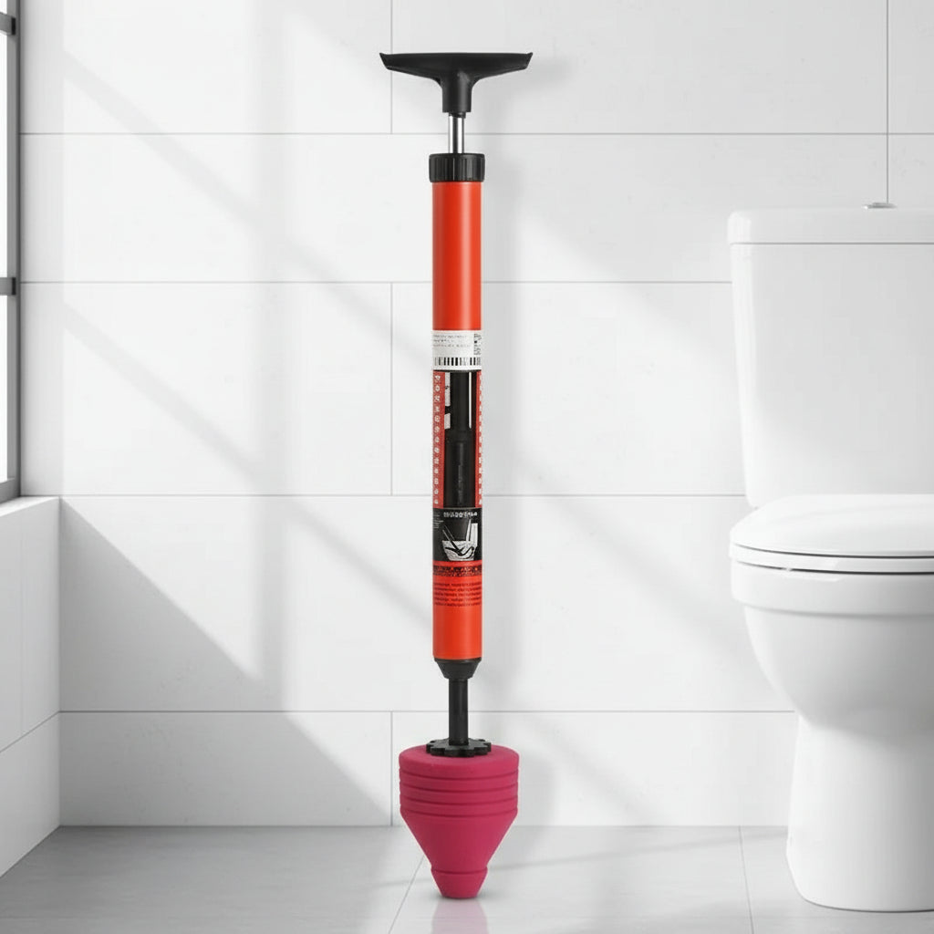 AquaPulse High-Pressure Toilet Plunger for Fast Clog Removal