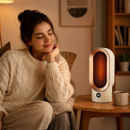 Portable Electric Heater Compact 800W Design with Quick Heating for Small Spaces