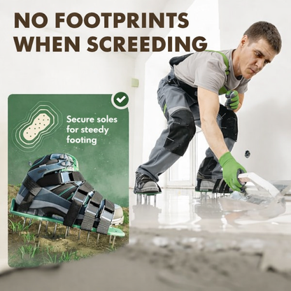 Lawn Aerator Shoes with Metal Spikes | Adjustable Straps for Walking Soil Aeration