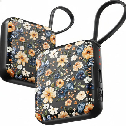 Rechargeable Electric Hand Warmer with 3 Heat Levels, Floral Design & Up to 7 Hours Warmth