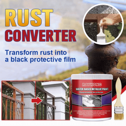 Water-Based Rust Converter with Long-Term Corrosion Protection for Steel and Iron