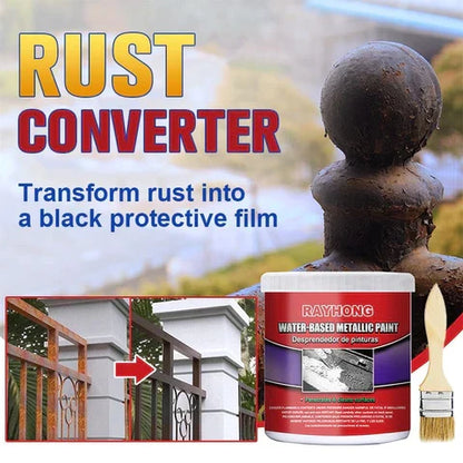 Water-Based Rust Converter with Long-Term Corrosion Protection for Steel and Iron