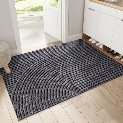 Non-Slip PVC Doormat with Sand and Dirt-Trapping Design for Indoor and Outdoor Entryways