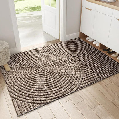 Non-Slip PVC Doormat with Sand and Dirt-Trapping Design for Indoor and Outdoor Entryways